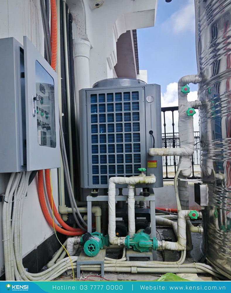 Hệ thống nước nóng Heat Pump Ecotip giúp đáp ứng nhu cầu nước nóng cho các khu vực lưu trú