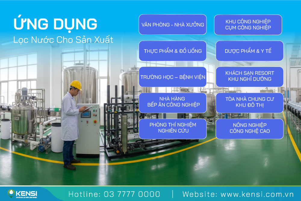 Hệ thống lọc nước cho khu công nghiệp - cụm công nghiệp