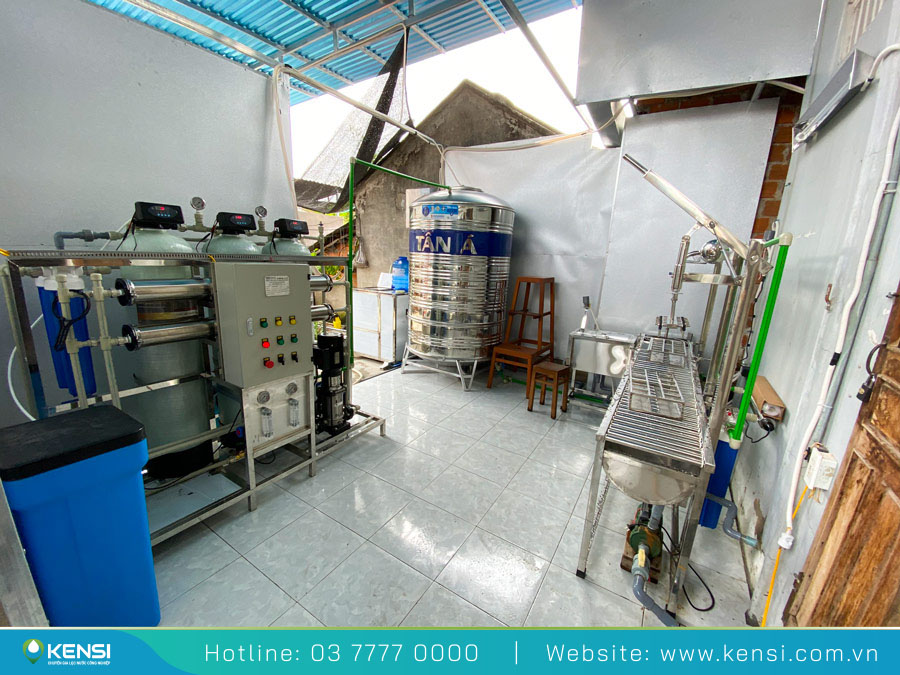 Tekcom tư vấn, lắp đặt hệ thống lọc nước cho dây chuyền sản xuất nước đóng bình