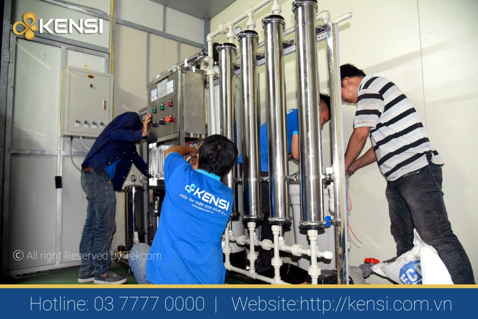 Hệ thống lọc nước RO thương hiệu Kensi của công ty Tekcom