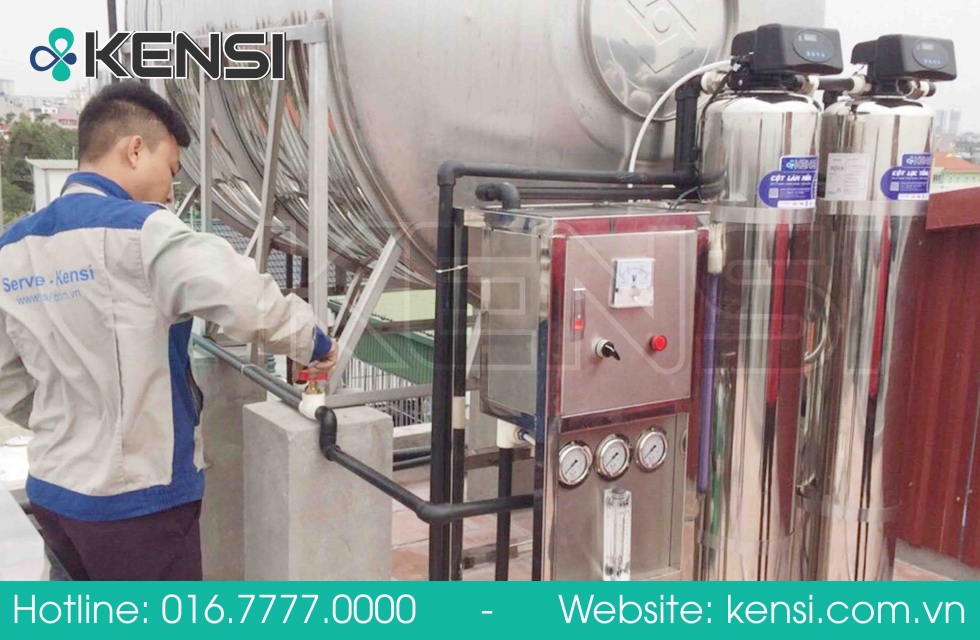 Tekcom thi công lắp đặt hệ thống máy lọc nước công nghiệp 1000 l/h 