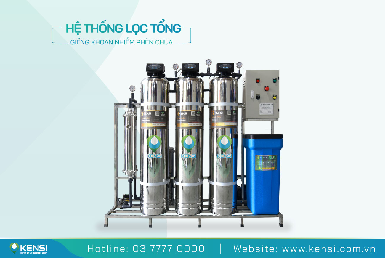 Hệ thống lọc nước tổng có khả năng xử lý nước nhiễn phèn chua