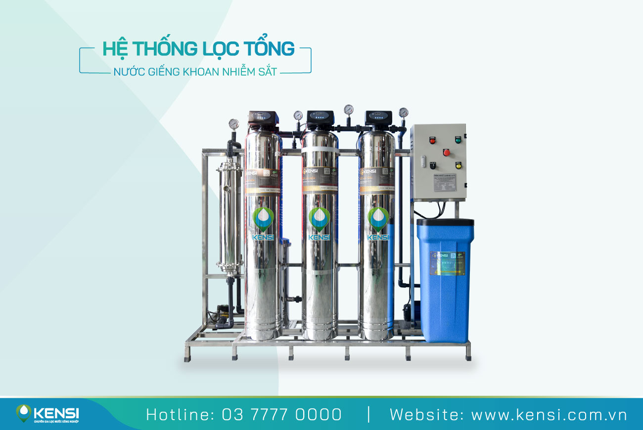 Hệ thống lọc tổng công nghiệp 2000 Lít/Giờ