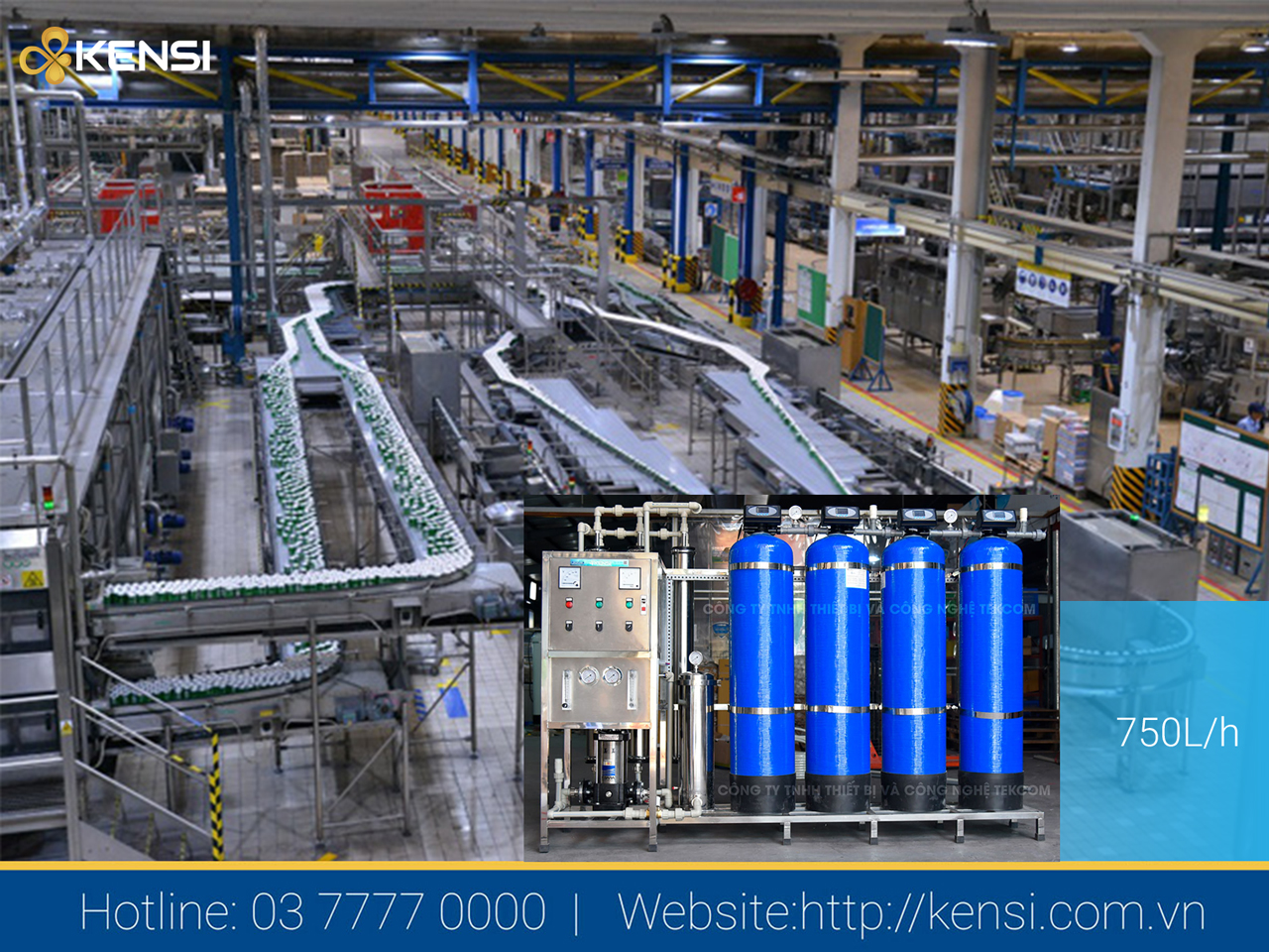 Hệ thống lọc nước xử lý hiệu quả nguồn nước bẩn ô nhiễm tại các xưởng sản suất, chế biến