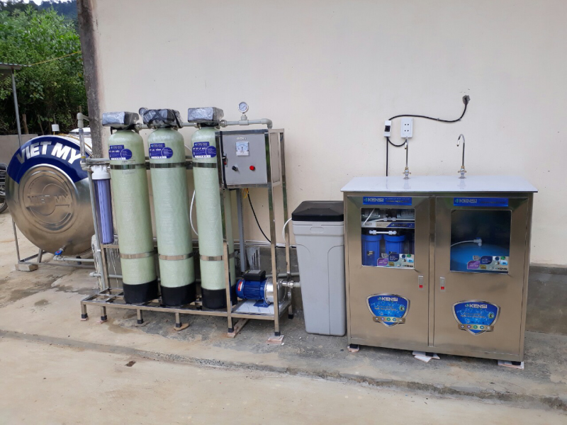 Tekcom thi công lắp đặt máy lọc nước trong dự án Tika nước sạch về các trường