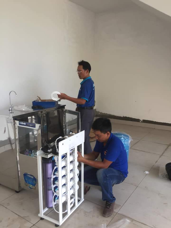 Thi công lắp đặt hệ thống lọc nước tại trường mầm non Hoa Phượng