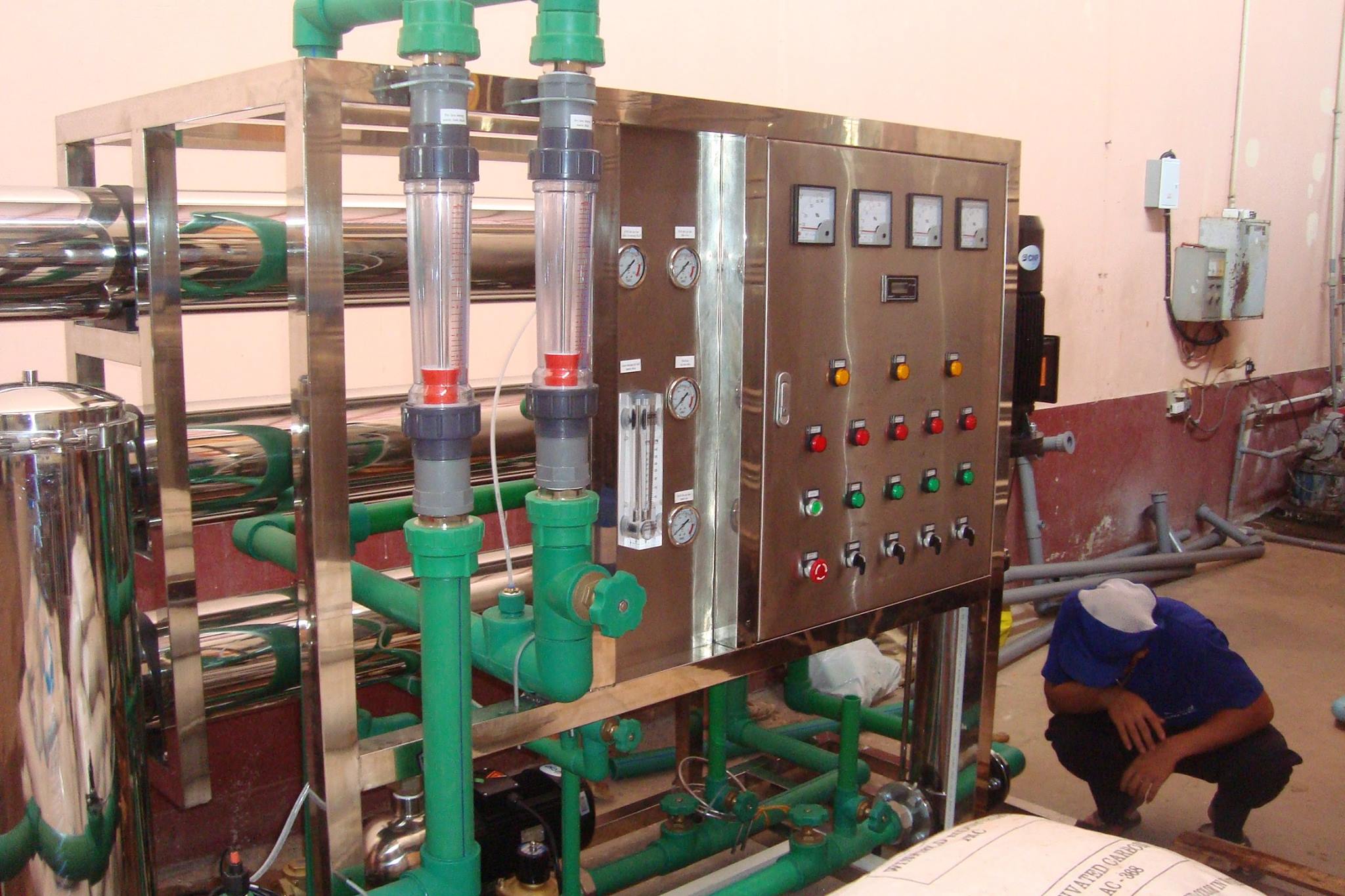 Hệ thống lọc nước công nghiệp lắp đặt thực tế