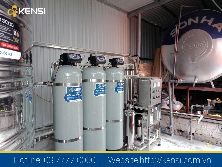 Hệ thống lọc nước RO công suất 500 L/h phục vụ nhu cầu nước sạch tại các khu nhà xưởng