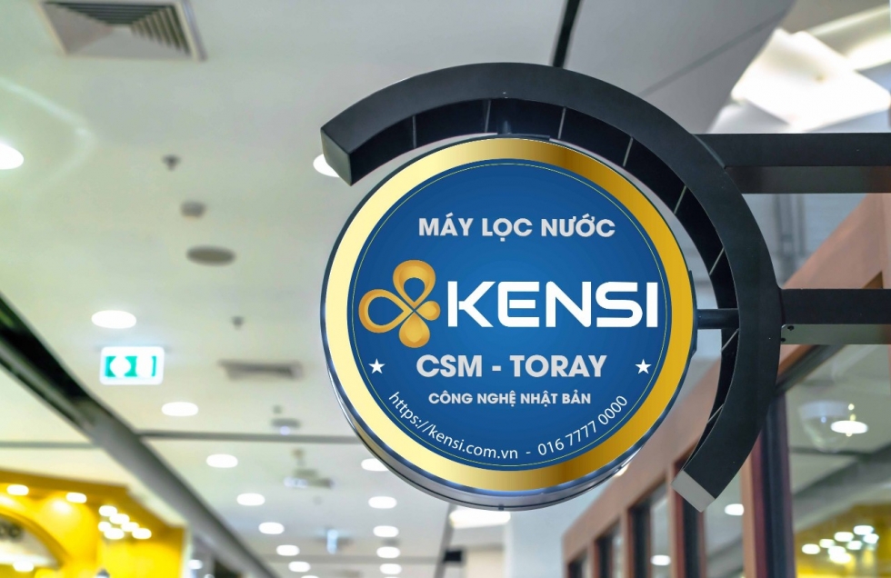 Biển vẫy Kensi quảng cáo ngoài trời tại các đại lý phân phối bán hàng chính hãng của Kensi trên khắp cả nước