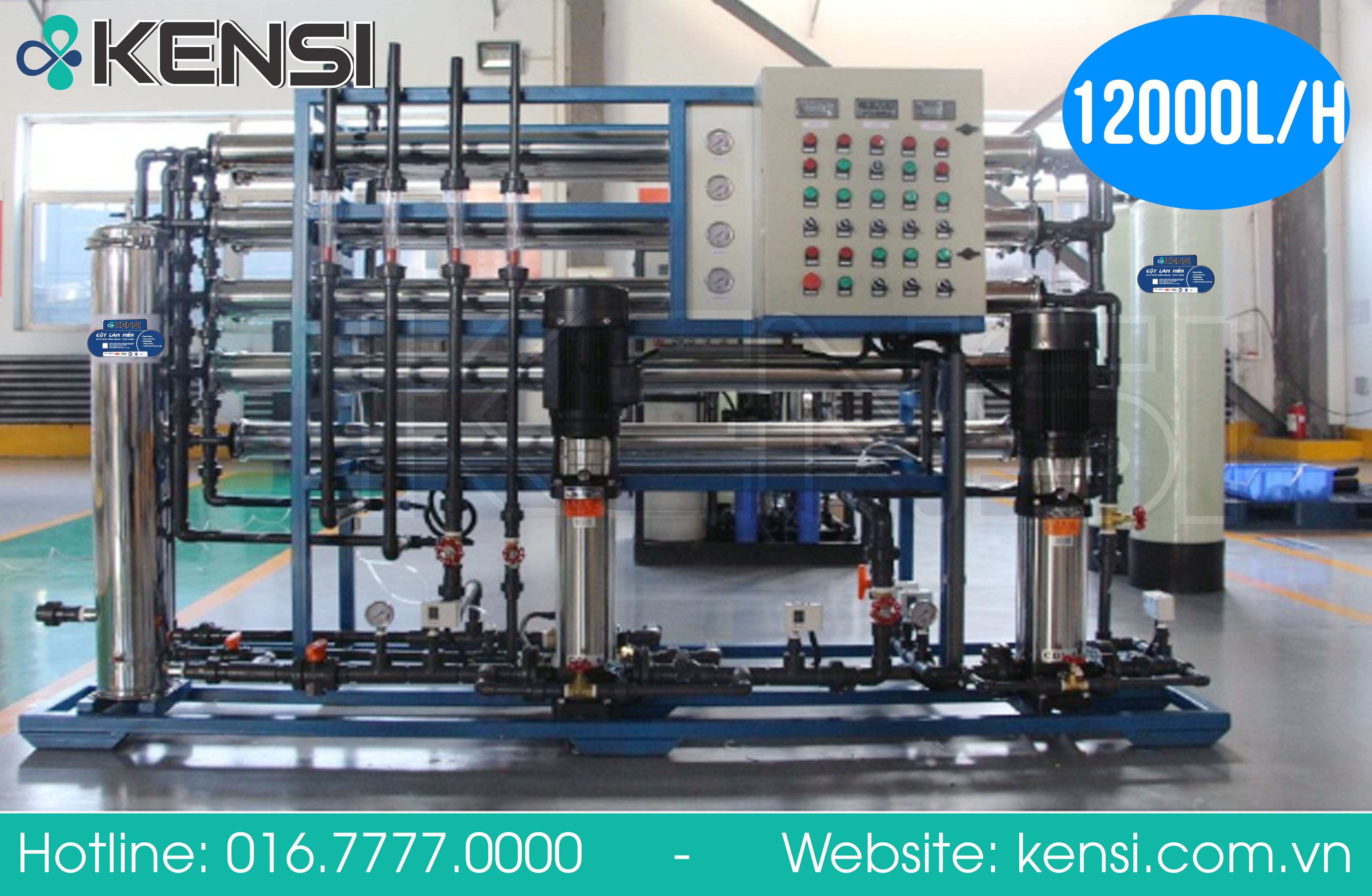 Hệ thống máy lọc nước công nghiệp 12000l/h