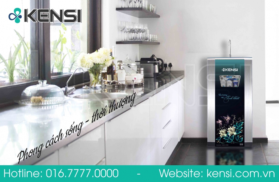 Máy lọc nước tinh khiết RO thương hiệu Kensi phù hợp với mọi không gian căn phòng gia đình bạn