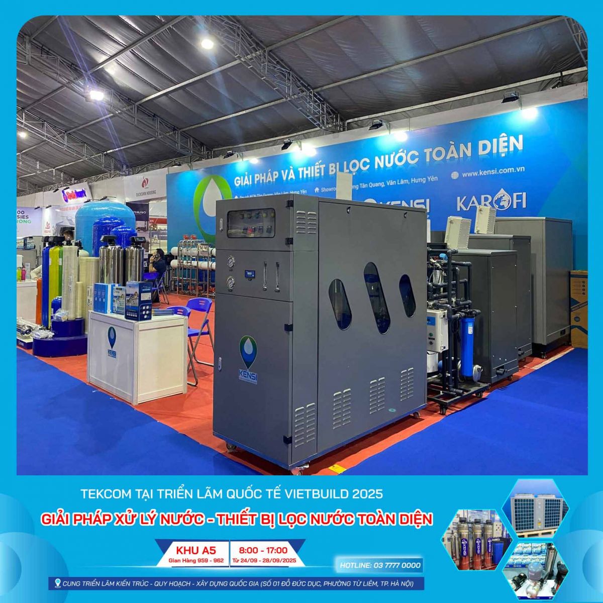 Gian hàng của Tekcom tại Triển lãm Quốc tế Vietbuild Hà Nội